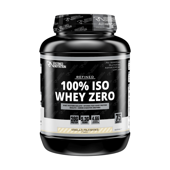 REFINED 100% ISO WHEY ZERO 2.27KG – VANILLA MILKSHAKEE NEW