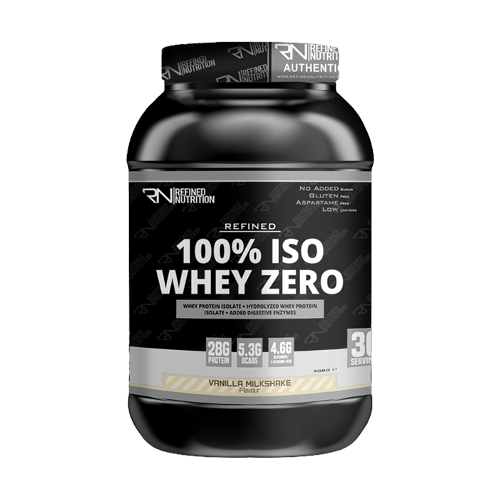 Refined Nutrition 100% ISO WHEY ZERO 908G – VANILLA MILKSHAKE
