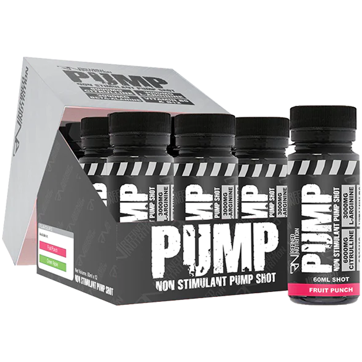Refined Nutrition PUMP PWO Shots – Fruit Punch